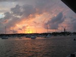 Little's first night in Hopetown, restaurant view