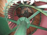 steps to top of Hopetown Lighthouse