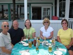 Final meal before trip to airport at Marsh Harbour