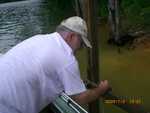 Setting up the dock on Friday