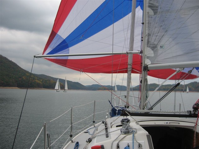 quirky downwind leg, wind from N, S, E, W, all over the place!