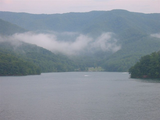 front view from dam