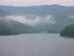 front view from dam
