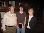 Trophies awarded at Fall Dinner Meeting