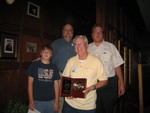 Trophies awarded at Fall Dinner Meeting