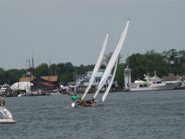 Log Sailing Canoe, St. Michaels