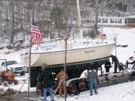 Cork Wherrett, Sailing Vessel WINDWALKER S-2 9.2C, arriving Lakeshore Marina, Fri, Nov 21, 2008