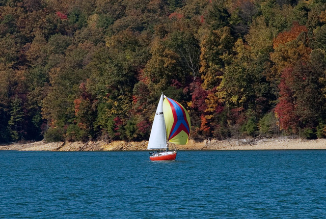 Fall Race #4 Heading to Leeward Mark, picture submitted by Marc Albert