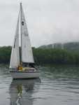 race begins with very light wind