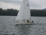 At the start line