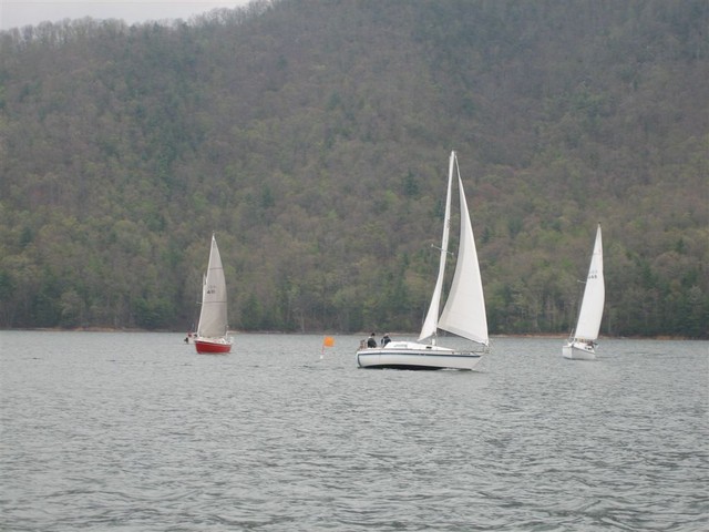At the start line