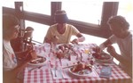 Crab Claw restaurant in St. Michaels, Rose Lucas, Jane and Bob Waterfield, l-r..