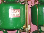 Pressure tanks half way up.