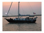 The first two summers we owned the boat, we made trips to the Chesapeake Bay leaving in April after income tax day and returning in June around Father's Day.  Last summer we spent a couple of months sailing alone the N and S Carolina coasts.  During that trip anchored in Cape Lookout Bight with some friends, the plan for a Bahamas cruise was hatched.