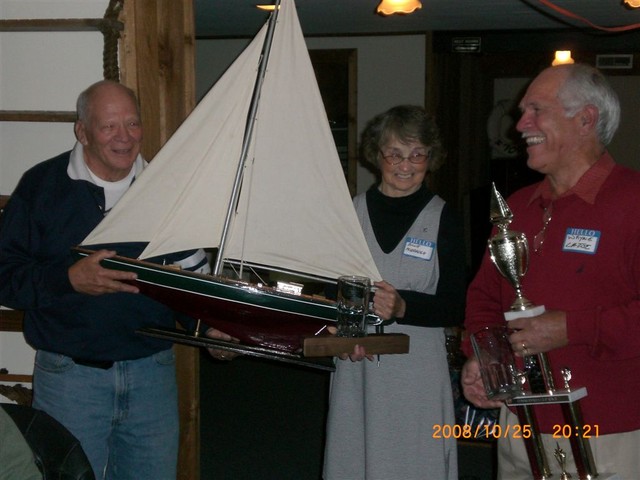 Captain and crew of Slippery II, 1st Commodore's Cup, 2nd Fall PHRF (picture submitted by C. Lucas)