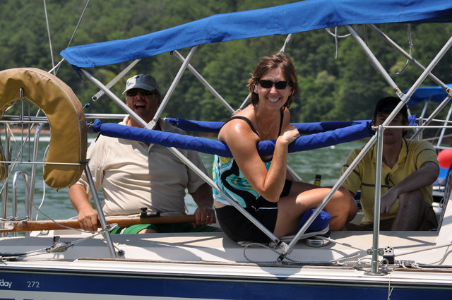Waiting for Boat Parade to start..(pics from John Douglas, J Little brother-in-law)