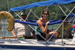 Waiting for Boat Parade to start..(pics from John Douglas, J Little brother-in-law)