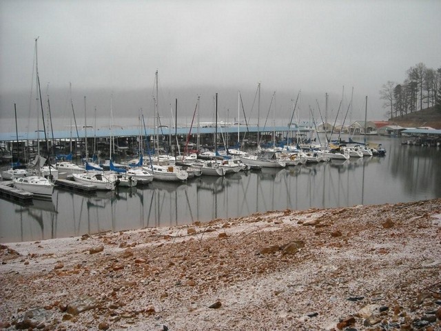 Cold day in Jan 2009 at dock (M. Galloway)