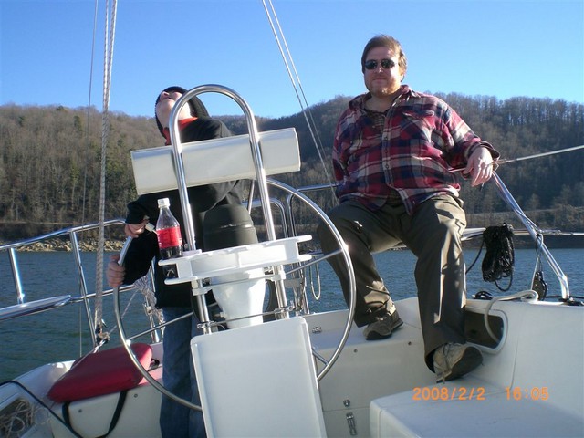 Josh and Mark on Wild Blue Yonder, Picture taken by Clarke Lucas, Feb 2008