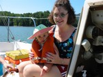 New captain on My Love 2 (Olivia and Dawn Williams, Clarke Lucas'  granddaughter and daughter)..