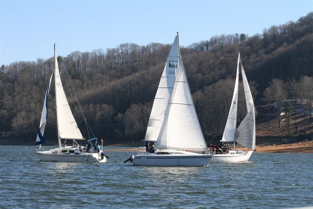 Pictures during race by Sue Lockett