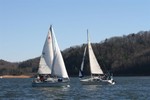 Pictures during race by Sue Lockett
