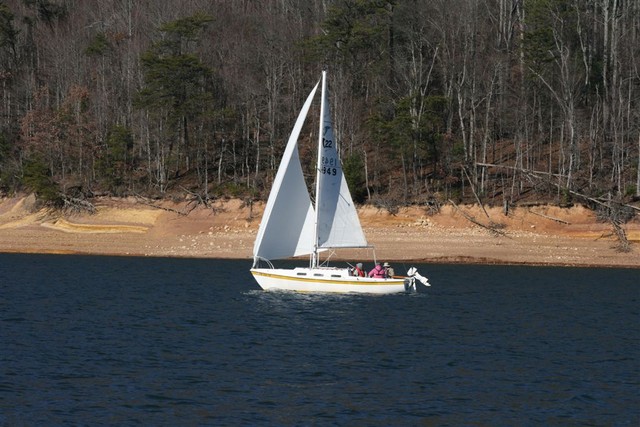 Pictures during race by Sue Lockett