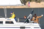 Pictures during race by Sue Lockett