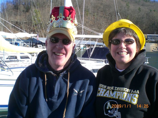 Happy New Year from our commodore and his wife