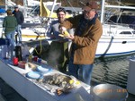 local expert preparing to open oyster..