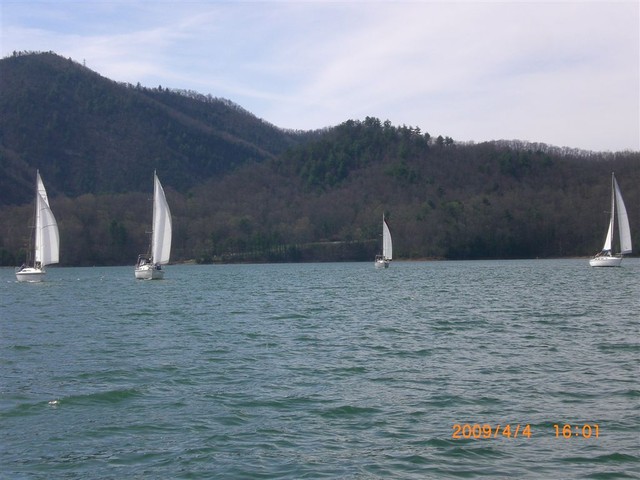 Practice Starts, Outside Lakeshore Marina Harbor, afternoon, April 4th