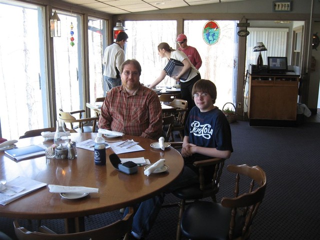 lunch in Captains Table between race clinic and on the water session