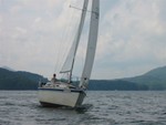Sandra and James Little sailing Oday 272, pictures taken by Clarke Lucas