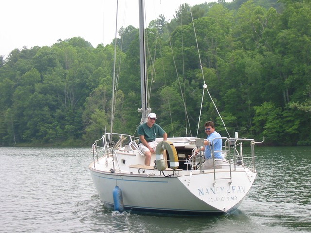 Nancy Jean, Sam Shafer's new boat in water!