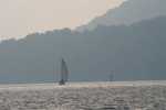 unusual, wind out of west, first leg downwind..