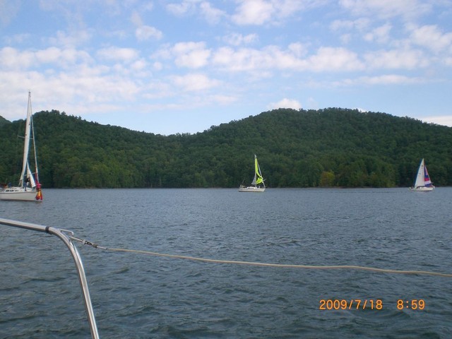 nice wind for the morning race