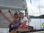 Minta and Sandra on Wild Blue Yonder