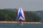 Fall Race 2008, flying symmetrical spinnaker