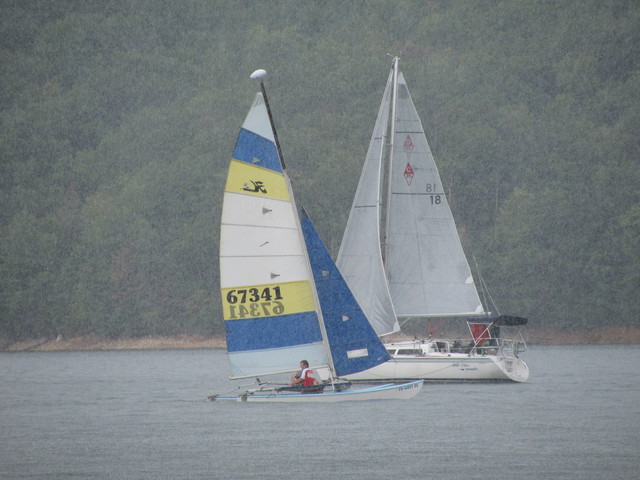 picture quality good, its raining!  Typical WLSC Race in 2009..