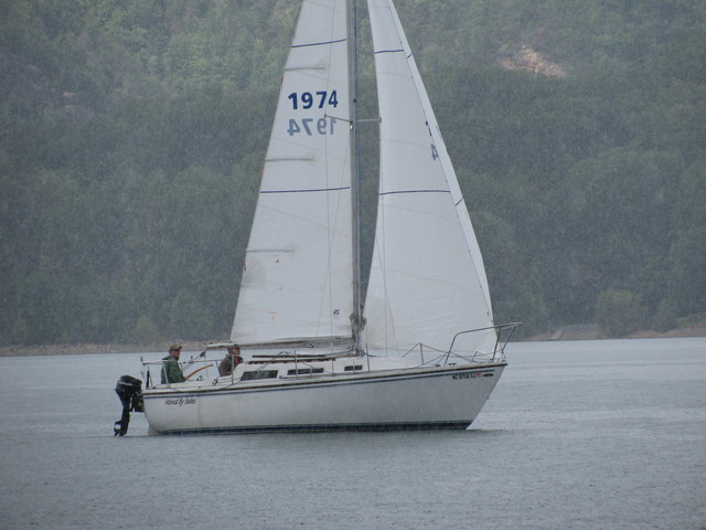 picture quality good, its raining!  Typical WLSC Race in 2009..