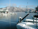 Winter scene from dock..