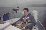 Jeff took Sam Shafer and German exchange student sailing before Christmas 2005.  Reiner had a blast as he had not been on a sailboat in quite a while.  Pictures taken Kodak disposable camera.