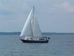 62. Irish Eyes under full sail