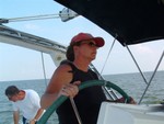 75. Susan at the wheel