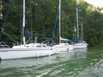 Boast on Buoy Line at Picnic