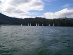 During the race