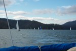 During the race