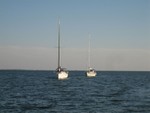 Part of WLSC enter Ocracoke Inlet