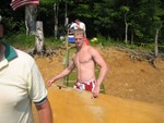 decommissioning the pig roast site..