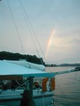 Finally, a rainbow and the weather improves significantly (picture from Jeff Arnfield)